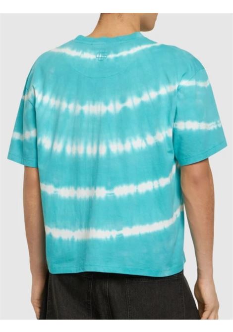 T-shirt boxy fit con stampa tie dye Shibori in verde Garment Workshop - uomo GARMENT WORKSHOP | S4GMUATH025GW029